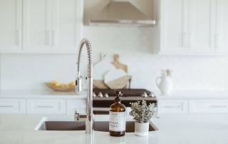 kitchen sink in custom kitchen